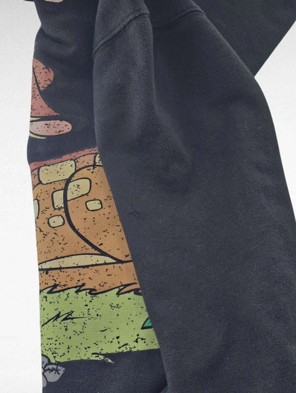 Zara Disney Bambi and Thumper Morning Mood Hoodie Sweatshirt Black Size Medium - Picture 7 of 8